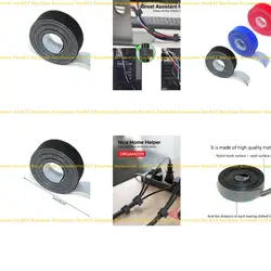 Organizador de cables adhesivo para escritorio – Clips sujetacables