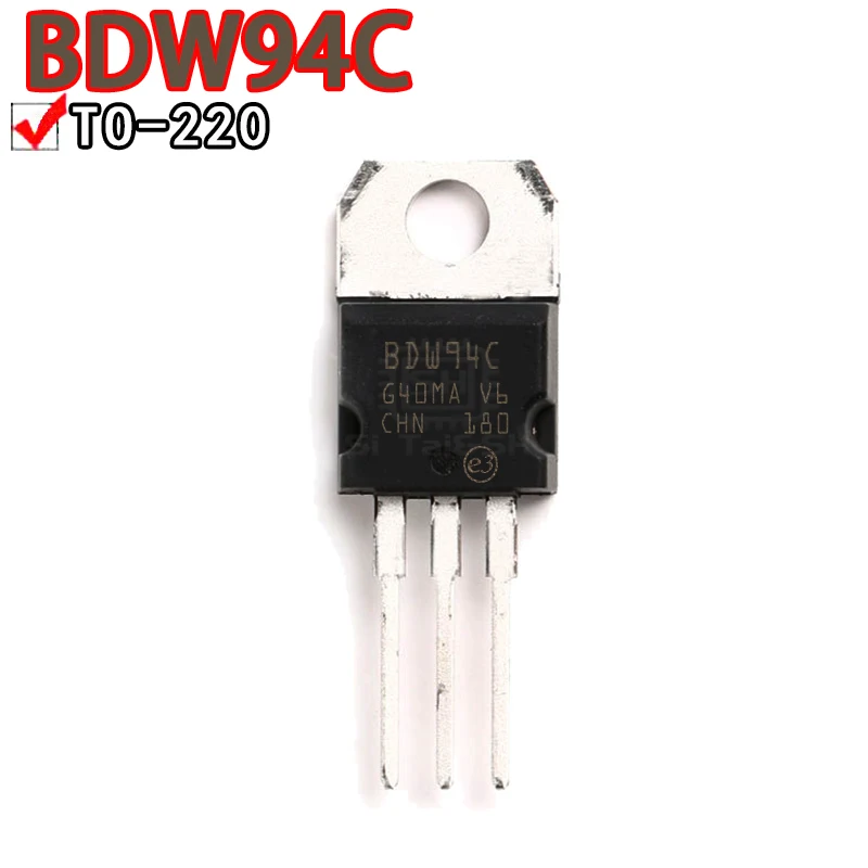 Transistor darington BDW93C TO-220 BDW93 TO220, 10 piezas, BD241C, BD243C, BD244C, BD911, BD912, BDW94C, BDX33C, BDX34C, BDX53C - imagen 4