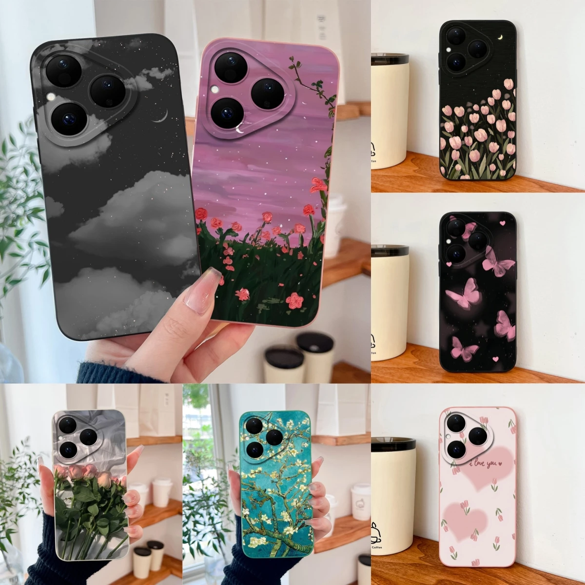 Para Huawei Pura 80 Pro Plus Ultra 5G Funda de teléfono diseño Simple Linda carcasa para Huawei Pura80 protección completa Funda suave a prueba de golpes