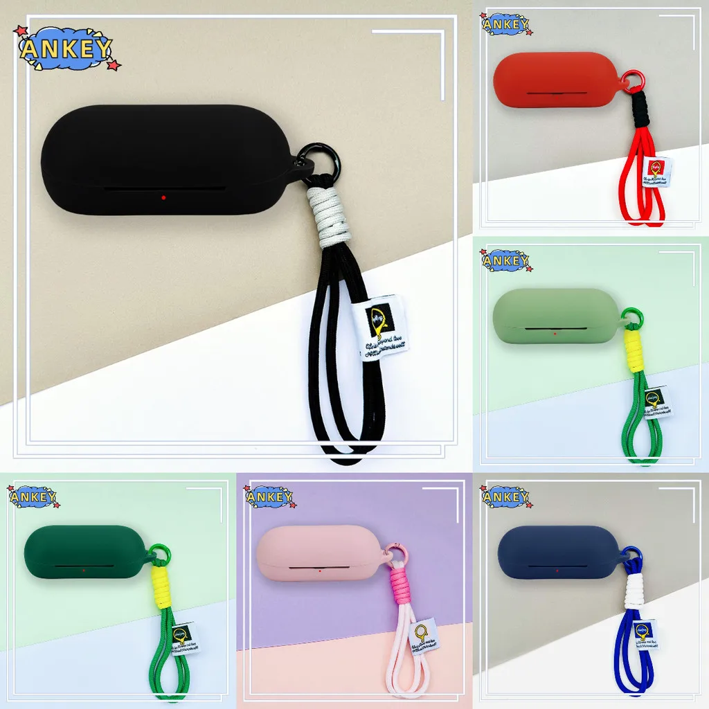 Funda para Sony WF-C700N WF-C510 WF-C500 cordón protector de nailon cubierta suave conchas manga accesorios de correa de cuerda de mano