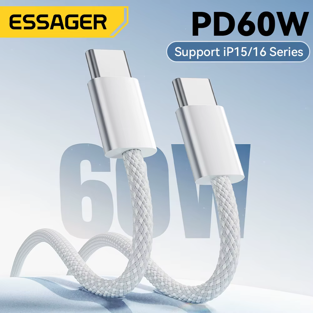 Cable USB-C 60W de Carga Rápida para iPhone, iPad, MacBook y Xiaomi - imagen 2