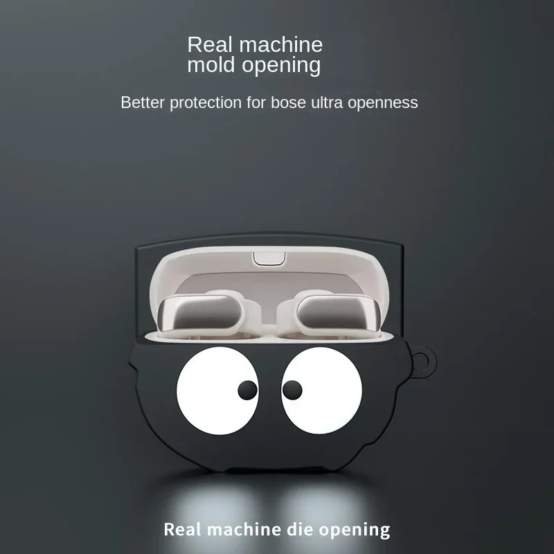 Funda de silicona para auriculares Bose Ultra abierta, colgante de astronauta lindo, llavero de dibujos animados - imagen 2