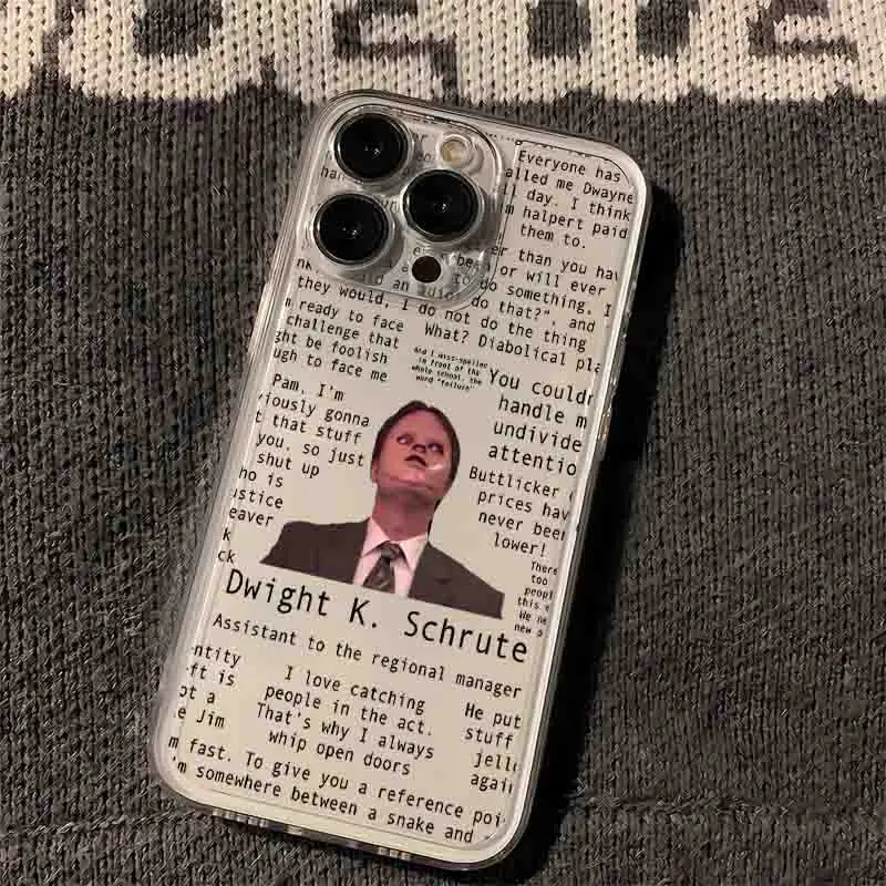 Funda de teléfono de la serie de Tv de la Oficina para Samsung S24, S23, S22, S21, S20, S10 FE, Note20, Note10 Plus, Ultra Lite, 5G, transparente, suave, TPU - imagen 3