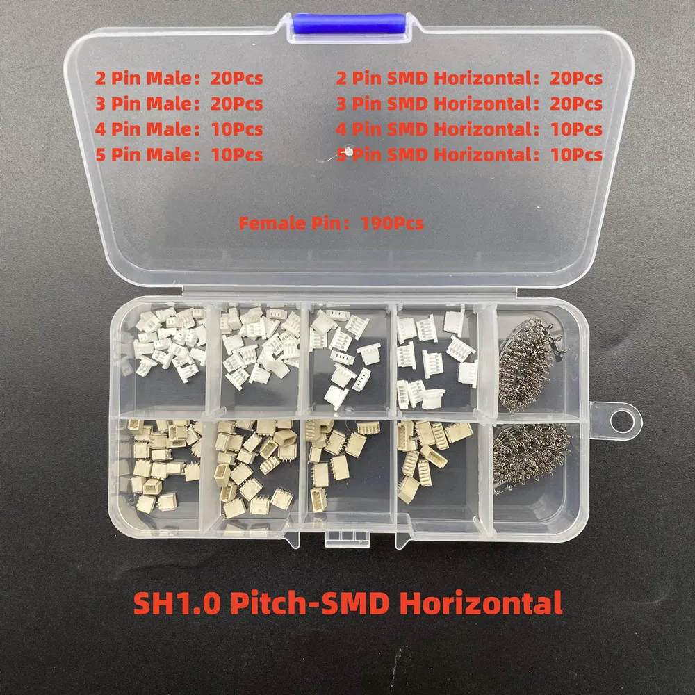 1 caja JST SH1.0/1,25mm/PH 2,0/SM/SYP/XH 2,54mm/KF2510/VH Kit de terminales de paso de 3,96mm conector JST de cabezal de Pin de carcasa macho hembra - imagen 2