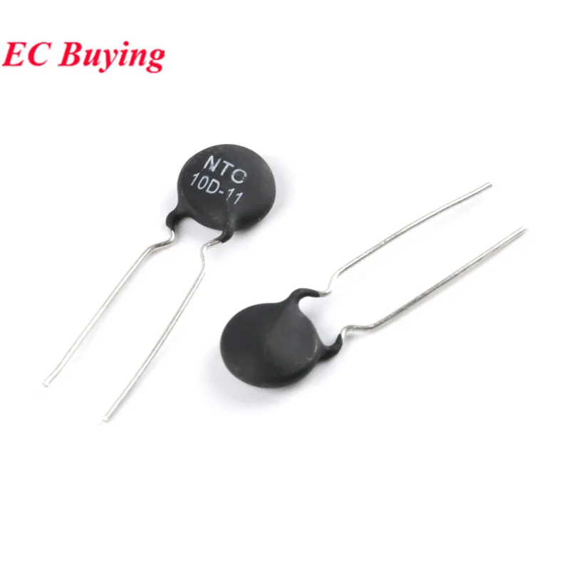 10 uds/1pc NTC 10D NTC10D termistor 10D-5 -7 10D-9 10D-11 10D-13 10D-15 10D-20 resistencia térmica de coeficiente de temperatura negativo - imagen 3