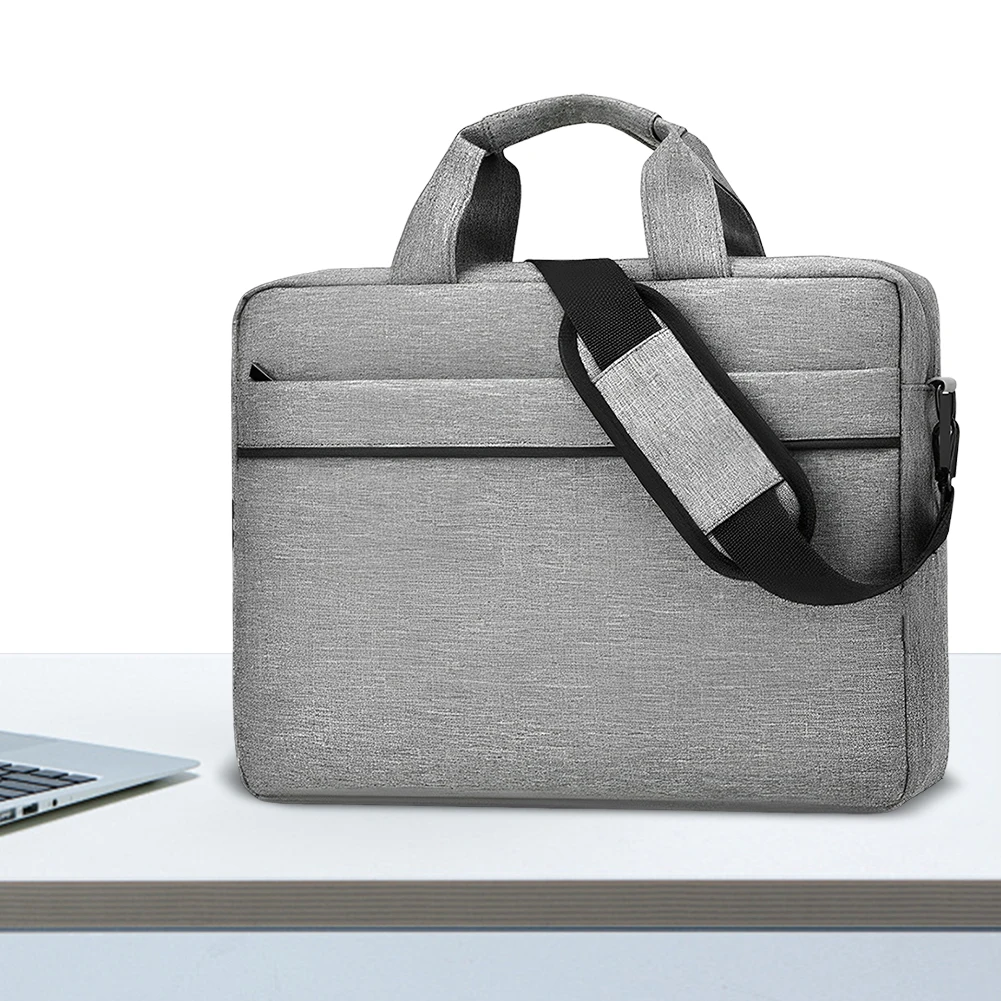 Estuche de transporte para ordenador portátil, bolso cruzado a prueba de golpes para ordenador portátil, funda acolchada impermeable para portátil, bolsa protectora para portátil con 3 compartimentos
