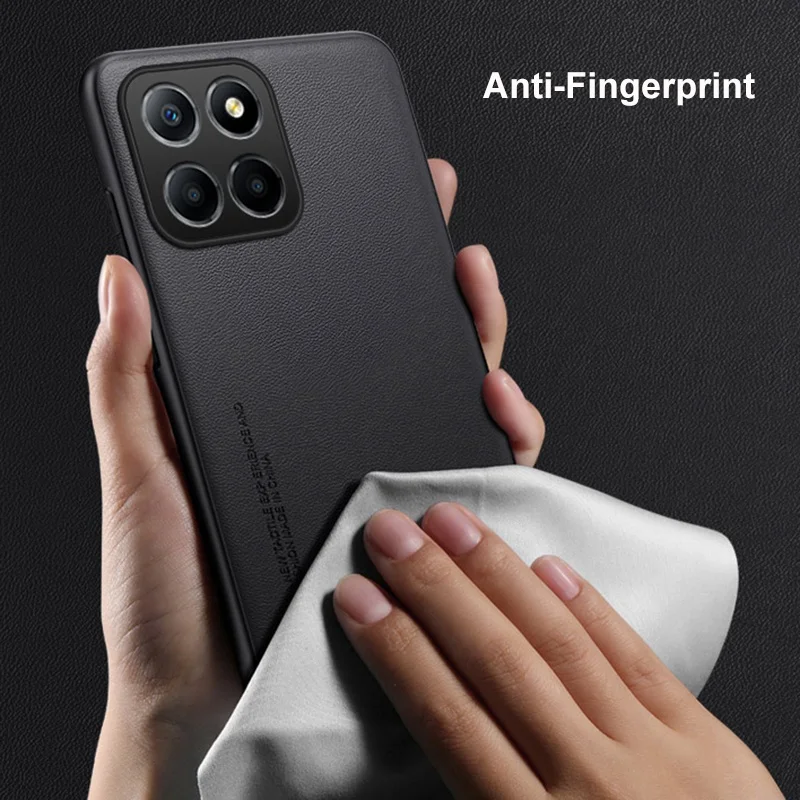 Funda de cuero PU de lujo para Honor X6A X8A X8 5G, funda trasera de silicona mate, funda de teléfono de protección completa para Honor X6 X6S X8 4G - imagen 5