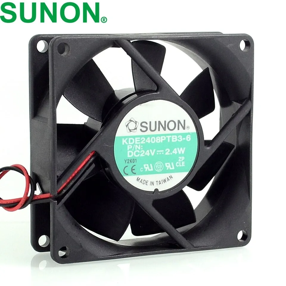 Ventilador de refrigeración axial para Sunon, inversor de servidor, 80x80x25mm, KDE2408PTB3-6, 8025, 24V, 2,4 W, 80mm