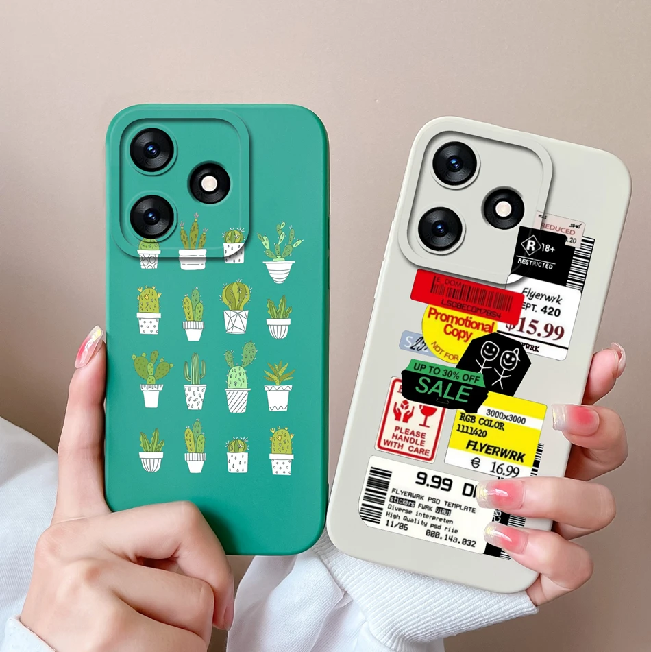 Funda de silicona líquida con dibujos animados para Tecno Spark 10 Pro 10C, cubierta de protección completa para Tecno Spark10 4G 5G 10Pro 10 C, Funda parachoques - imagen 2