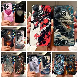 Funda Infinix Smart 8 X6525 de Silicona con Diseño de Dragón