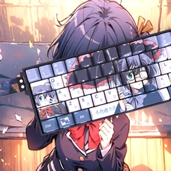 Teclas PBT Takanashi Rikka Translúcidas para Teclado Wooting