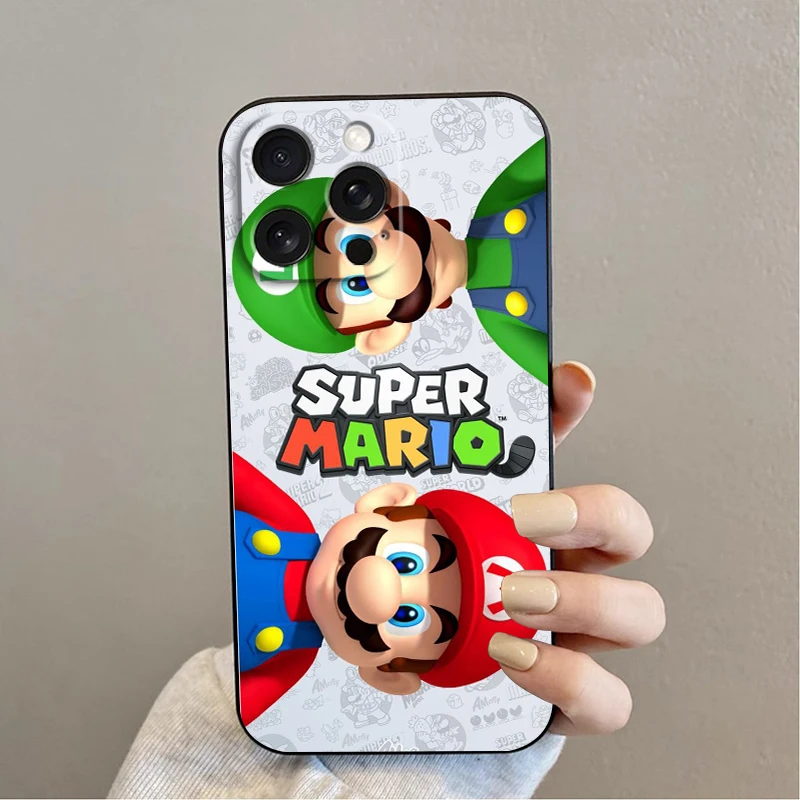 Funda de teléfono de TPU negra para iPhone, carcasa de juego de redimir m-mario Brave para iPhone 15 14 13 12 11 XS XR X 8 7 SE Pro Max Plus Mini - imagen 4