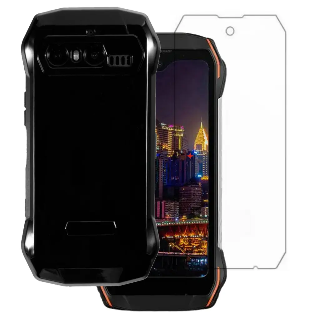 Vidrio Templado 2 en 1 para Blackview N6000, funda suave con vidrio templado completo para Blackview N6000 - imagen 2