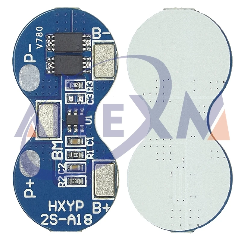 1 uds/10 Uds 2S Li-ion 18650 Placa de protección del cargador de batería de litio 7,4 V protección contra sobrecarga y sobredescarga 4A BMS - imagen 5