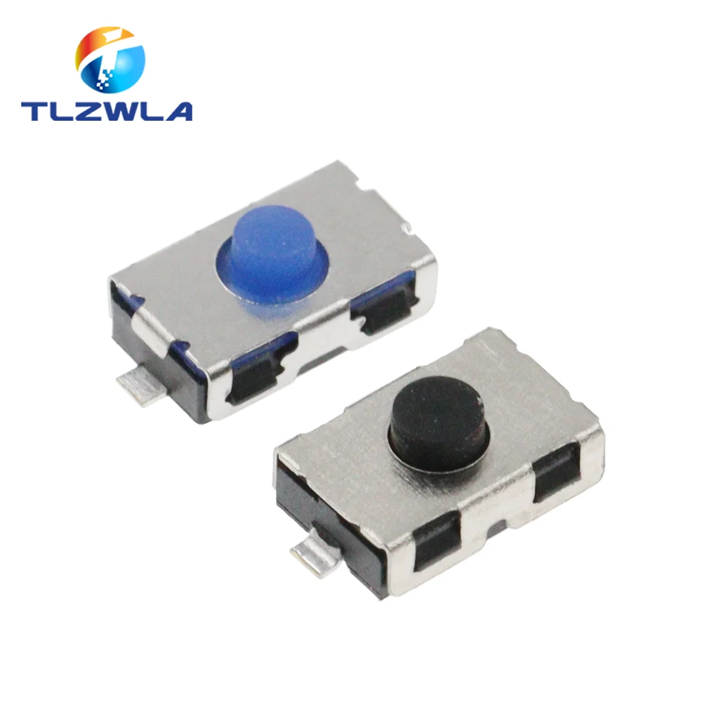 10 Uds 3X6X2,5 MM sin Micro interruptor normalmente cerrado 3X6 SMD táctil Gel de sílice teclas de botón interruptor 4*6 NC botón suave SMD 3*6*2,5 - imagen 4