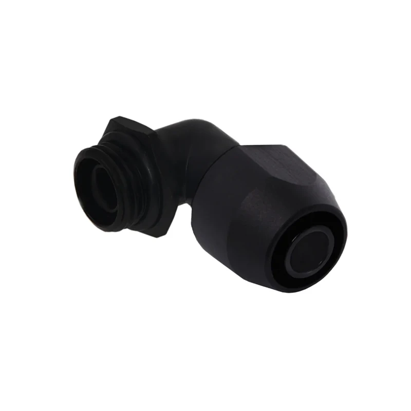 Alphacool HF Tornillo En Manga TPV Metal 90 °   Accesorios negros giratorios de 12,7/7,6 mm para la serie de soluciones empresariales - imagen 3