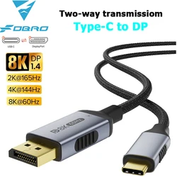 Cable USB-C a DisplayPort 1.4 8K 60 Hz para MacBook y Samsung DeX