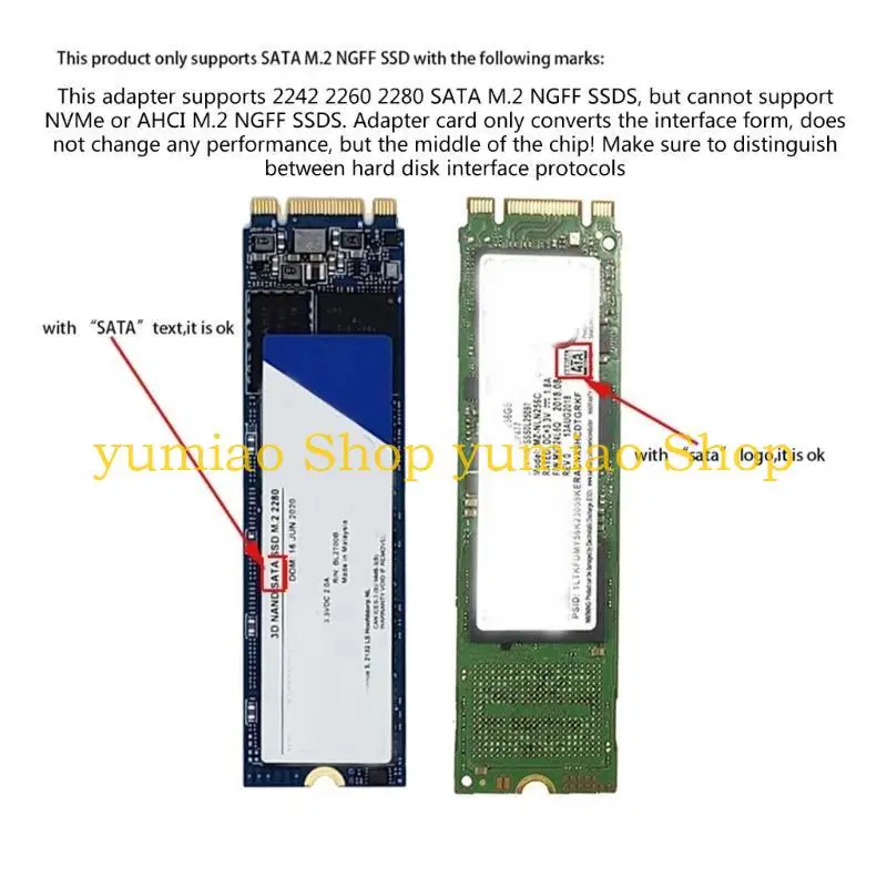 587B NGFF (M.2) SSD a 2.5 pulgadas adaptador M.2 NGFF SSD a SATA3 Convertir tarjeta - imagen 4