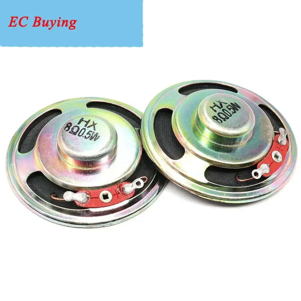 2 unids/lote nuevo altavoz ultrafino 8 Ohm 0,5 vatios 1W 8R altavoz de cono de papel diámetro 50MM 57MM 5,0CM 5,7 CM 8ohm 0,5 W - imagen 2