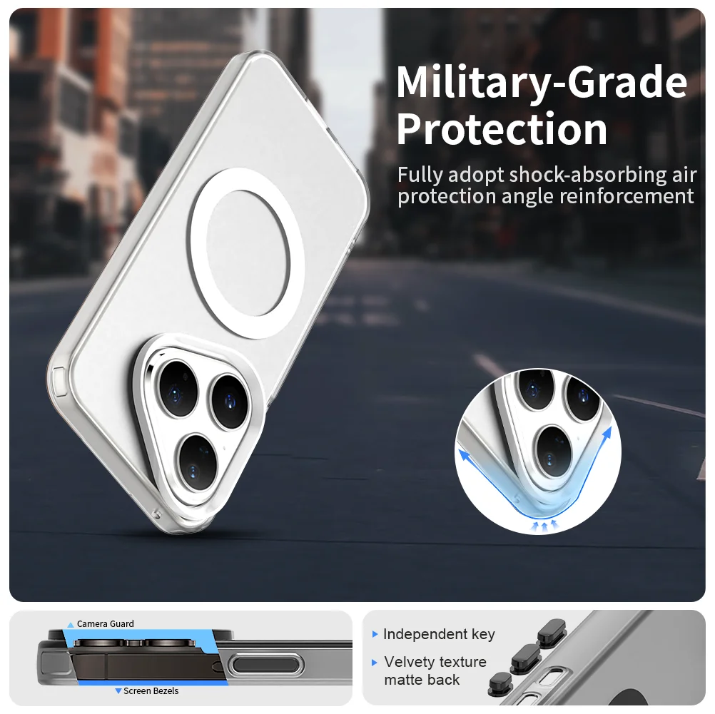 Para Huawei Pura 80 funda magnética de carga inalámbrica Fundas Huawei Pura 80 Pro Coque mate translúcido PC funda de teléfono Pura 80 Pro - imagen 5