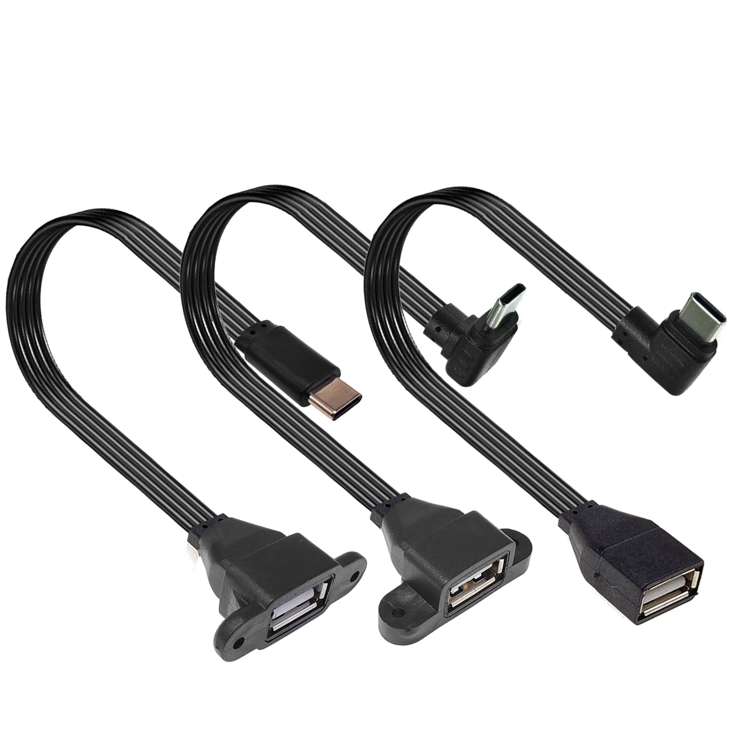 Cable de datos Otg tipo c USB 2,0 enchufe USB-C portátil a USB hembra convertidor adaptador OTG Kabe 5CM 10CM 20CM 30CM 50CM - imagen 2