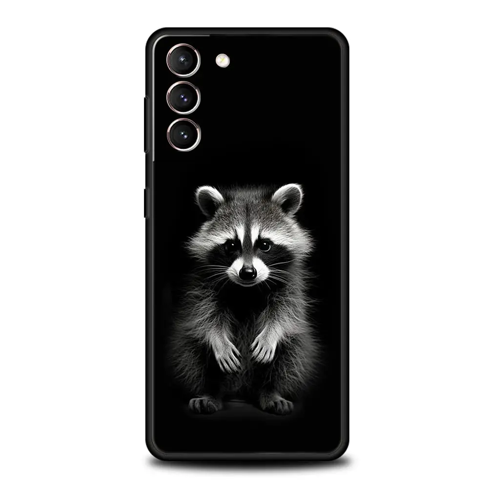 Funda de teléfono mapache para Samsung Galaxy S24 S23 S22 S20 Ultra S21 FE 5G S10 S9 Plus S10E S8 funda de silicona suave - imagen 2