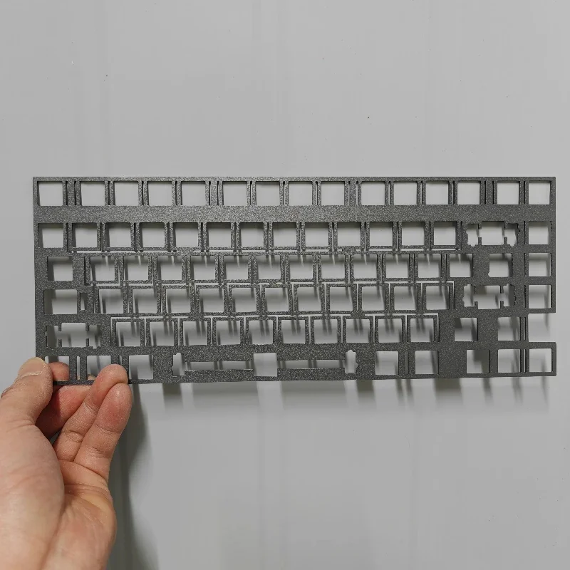 Placa de posicionamiento de teclado PMO Wave75 personalizada Fr4 Pom Pc Pp fibra de carbono ánodo de latón PCB de aluminio accesorios de diseño para jugadores Diy - imagen 3