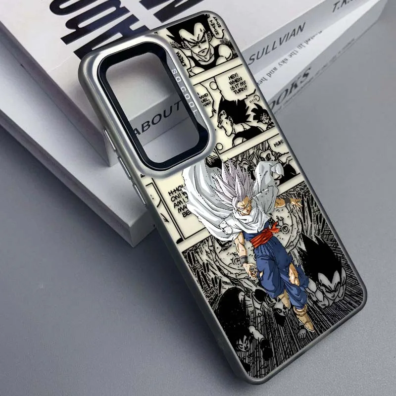 Funda de cómic Anime d-dragon Ball para Samsung Galaxy A73 A71 A56 A54 A53 A52 A51 A35 funda de teléfono plateada colorida - imagen 4