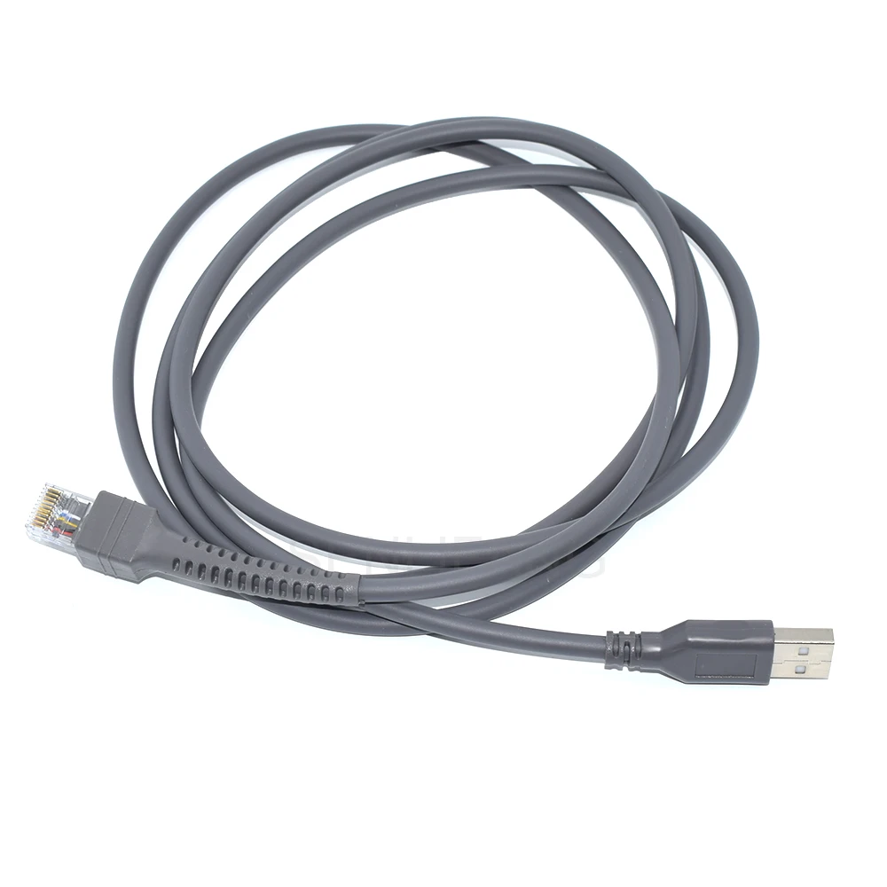 Cable de datos del escáner de código de barras, escáner USB a RJ48 RJ50 de 2M para LS1203 LS2208 LS4208 LS3008 CBAU01-S07ZAR - imagen 4