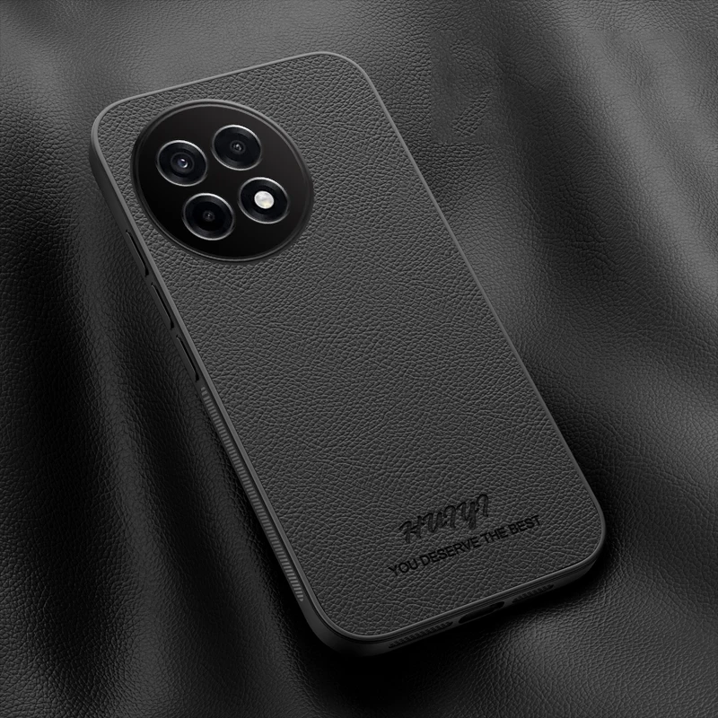 Funda Magsafe de cuero para OnePlus 13R, soporte magnético para coche, funda de teléfono de silicona con carga inalámbrica Oneplus13R CPH2645 CPH2691 CPH2647 - imagen 2