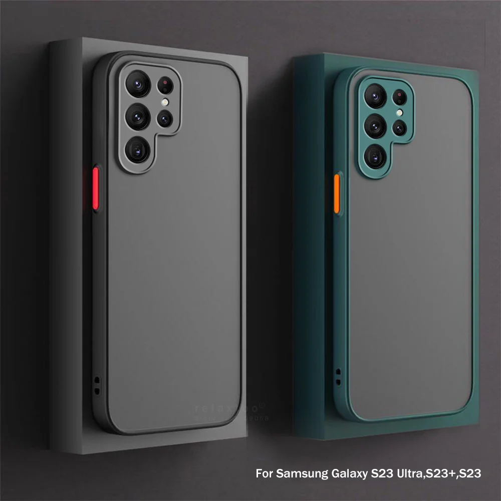 Funda mate S24 Armor para Samsung Galaxy S24 S23 S22 S21 Ultra Plus A52 A53 A54 A14 A13 A12 A32 5G funda rígida de parachoques a prueba de golpes