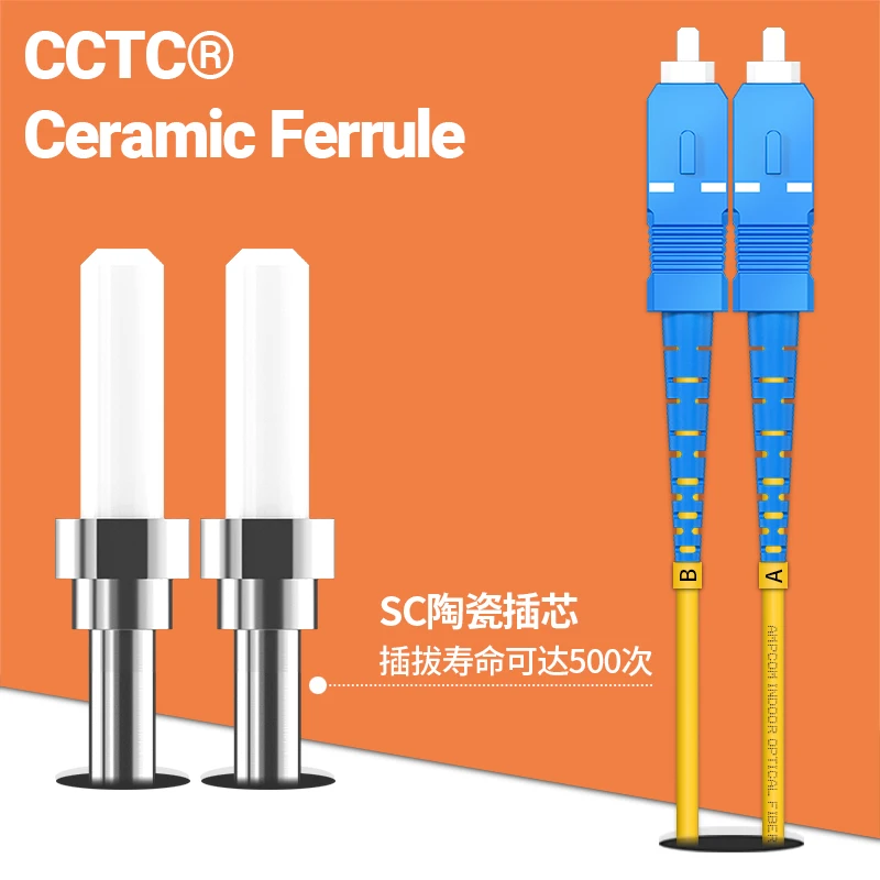 AMPCOM SC a SC UPC Cable de conexión de fibra óptica monomodo dúplex SMF 9/125μm Cable de fibra óptica insensible de 2,0mm de curva monomodo - imagen 3