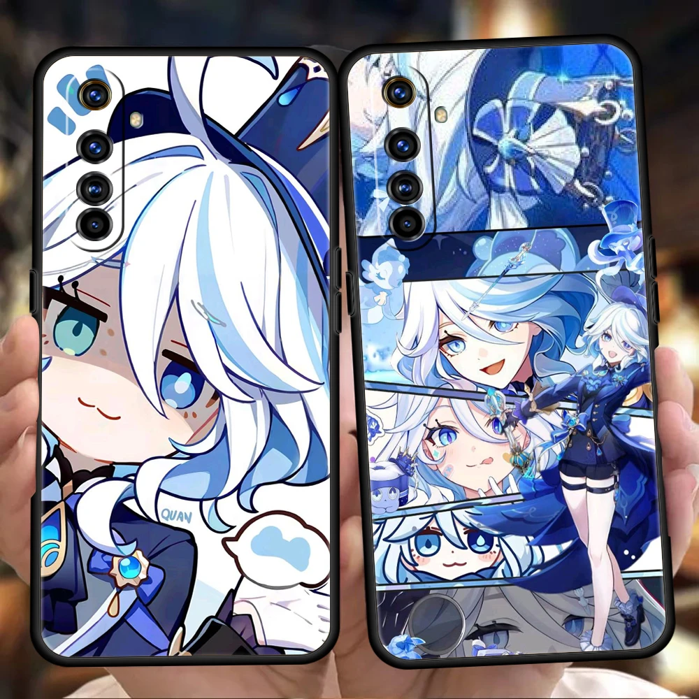 Genshin-funda de teléfono Furina de impacto para Realme 13 12 11 10 9 8 5G 7 C25 C35 GT5 GT3 GT2 Pro Plus para Realme GT Neo 2 3 3T 5