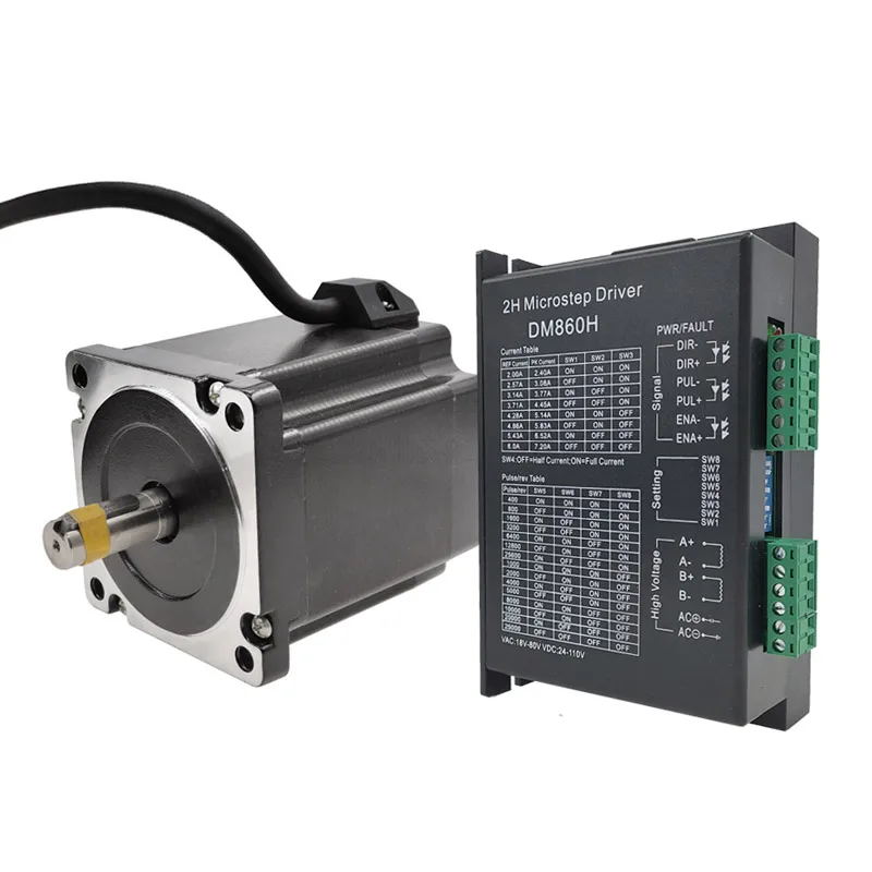 DM860H Motor Paso NEMA 34 2F D14mm CNC Alto Par - imagen 3
