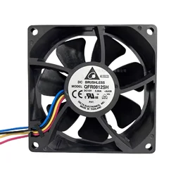 Delta QFR0812SH Ventilador PWM DC alto flujo, doble rodamiento
