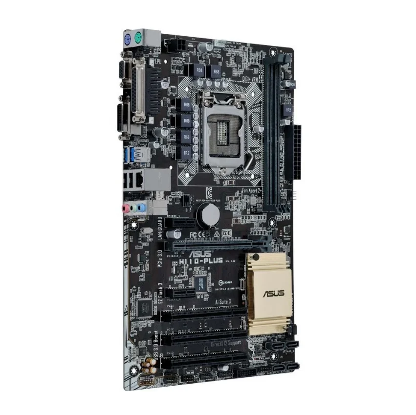 Placa base ASUS H110-PLUS compatible con i7-7700 6700K i5-7600 6500 i3-7300 CPU DDR4 32GB LGA1151 Intel H110 USB 3,0 PCIe 3,0 ATX - imagen 2