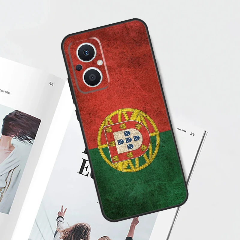 Funda con bandera de Portugal para OPPO Find X9 X8 X6 Pro OPPO Reno 7 8 Lite 10 11 12 13 14 Pro 11F 12F 13F 14F - imagen 5
