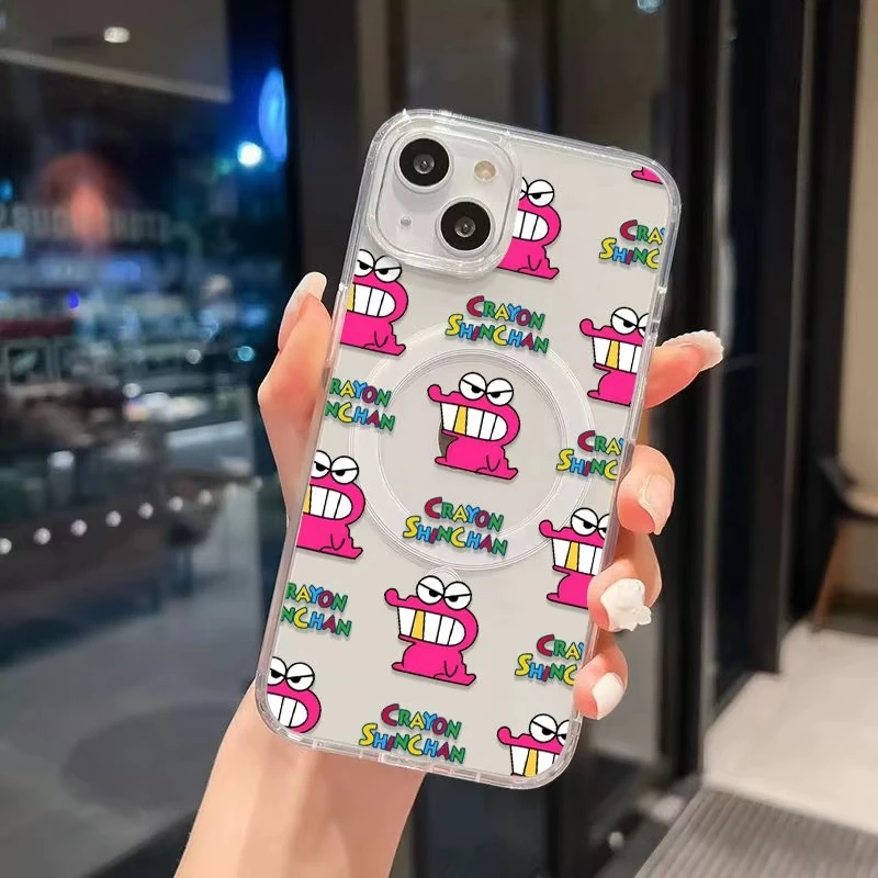 Funda magnética C-Crayon S-ShinChan para Samsung Galaxy S25 Edge S24 S23 S22 S21 Ultra Plus FE A56 A55 A54 A36 A35 A26 A16 - imagen 2