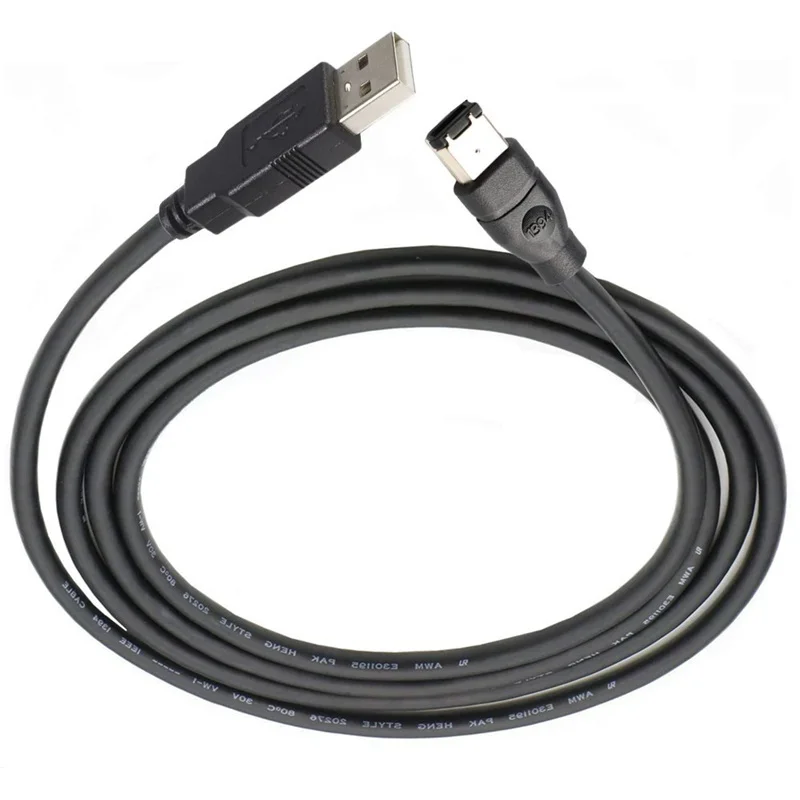Cable de cobre estándar IEEE400 1394 Firewire USB AM a Pin Cable USB a 1394, Cable adaptador de conexión de tarjeta de sonido de 6 pines, 1,8 m, 3m - imagen 5