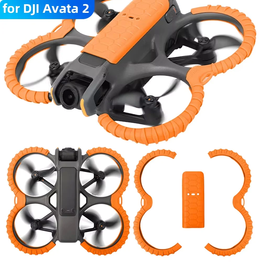 Sunnylife Kit de protección para DJI Avata 2 - Protector de hélice Protector de parachoques anticolisión con accesorios de carcasa de cubierta de Dron