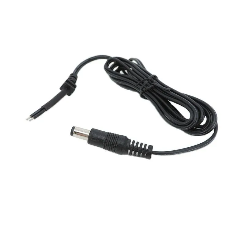 Adaptador de corriente 20AWG, cable de alimentación, enchufe macho CC de 2 pines 5521 para cámara de televisión de circuito cerrado, cargador de ordenador portátil, línea trasera - imagen 4