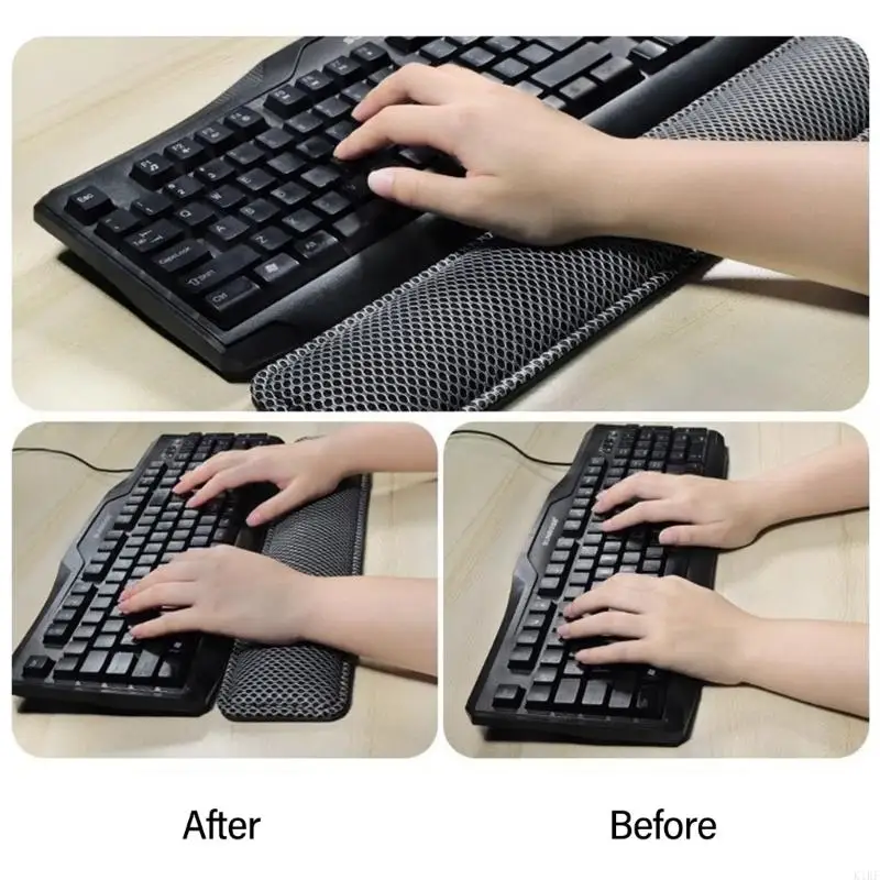 Bandeja mouse espuma memoria ergonómica no lipón para teclados juegos mecánicos K1KF - imagen 5