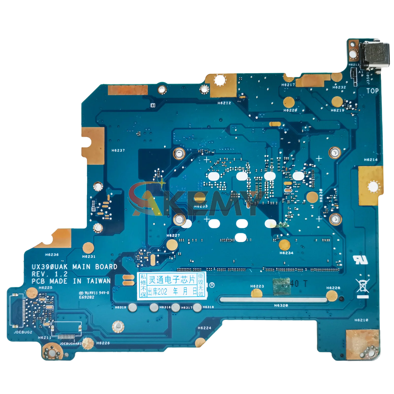 Placa base para ordenador portátil UX390UAK para ASUS ZenBook UX390UAK ZENBOOK3U UX390 placa base para portátil con CPU i3 i5 i7 100% pruebas OK envío rápido - imagen 2