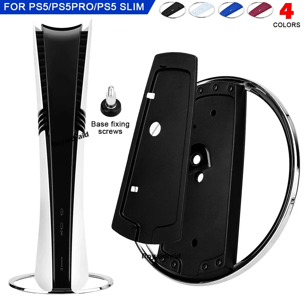 Soporte Vertical de Metal negro, azul, blanco y rojo, soporte de consola con tornillo para PS5 PRO/PS5 Slim/PS5, soporte de Base de almacenamiento Vertical - imagen 5