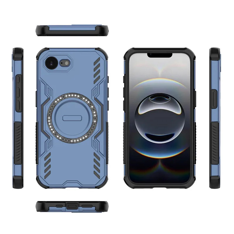 Para iPhone 16e Funda iPhone 16e Funda disipación de calor Protector de parachoques duradero magnético Fundas protectoras de teléfono para iPhone 16e Funda - imagen 3