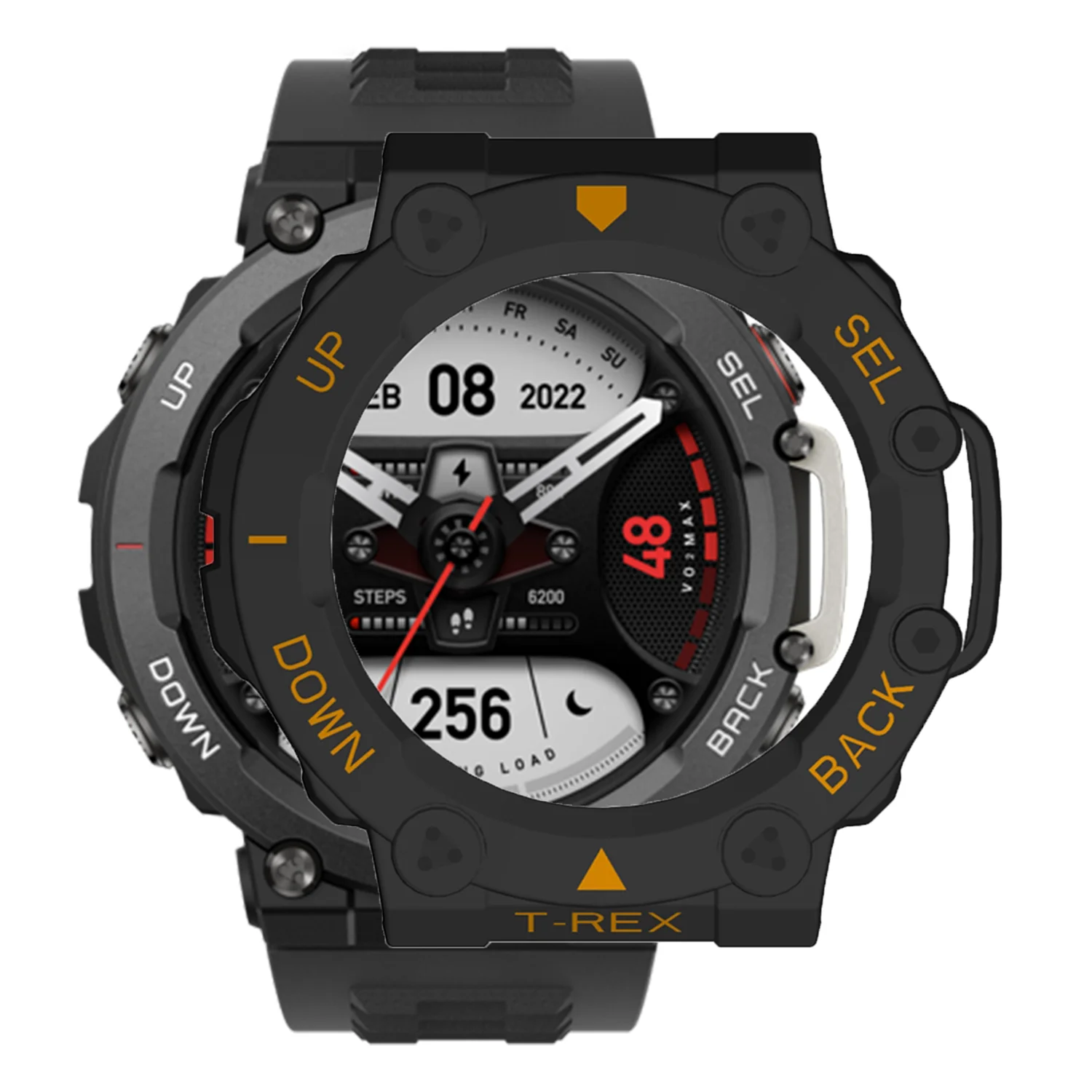 Funda protectora para Amazfit t-rex 2, carcasa protectora de marco para Huami Amazfit Trex 2, funda para reloj inteligente, accesorios de parachoques - imagen 3