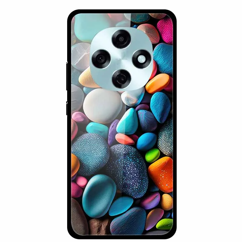 Funda de teléfono de cristal para A5i Pro A5 4G, Funda trasera dura templada de lujo para OPPO A6 Pro A6i A5 5G, Funda de moda de 6,67" - imagen 2