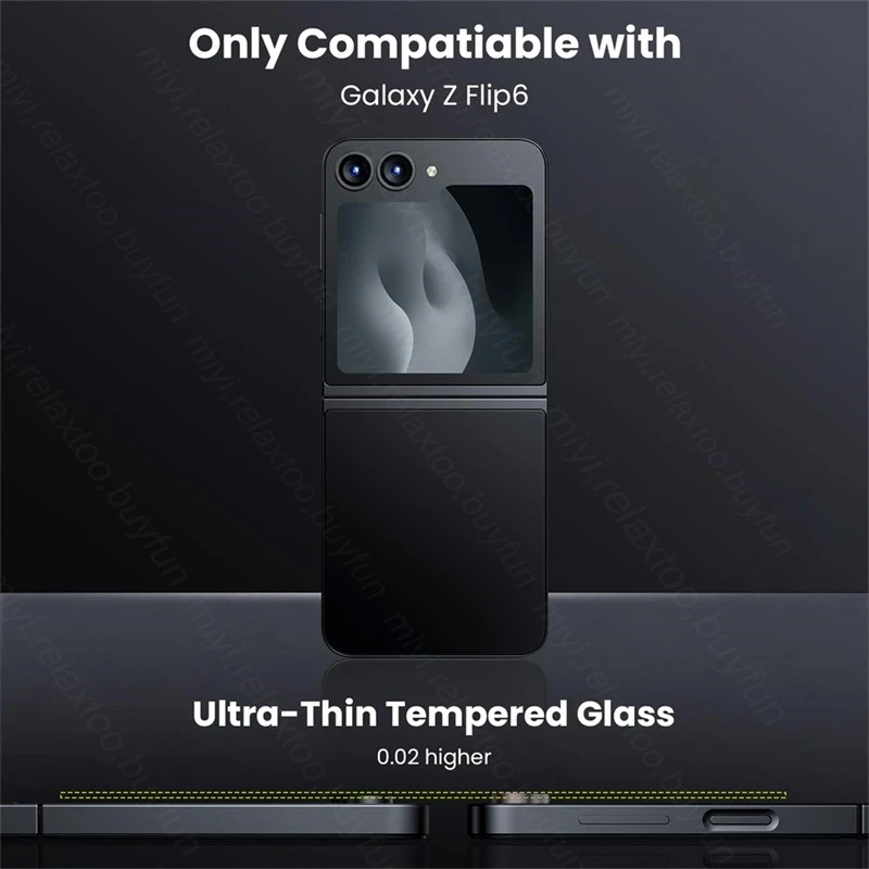 Película protectora de cámara de vidrio 9H para Samsung Galaxy Z Flip6 Flip 6 5G Matel, cubierta protectora de anillo, accesorios de tapa de lente - imagen 5