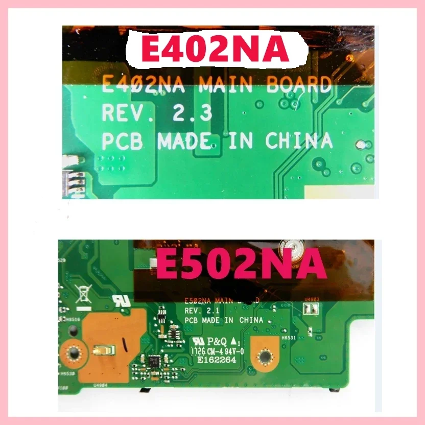 Placa base E402NA E502NA con CPU N3350 2GB/4GB RAM 0GB/32GB SSD para placa base de ordenador portátil ASUS E402N E402NA E502N E502NA - imagen 4