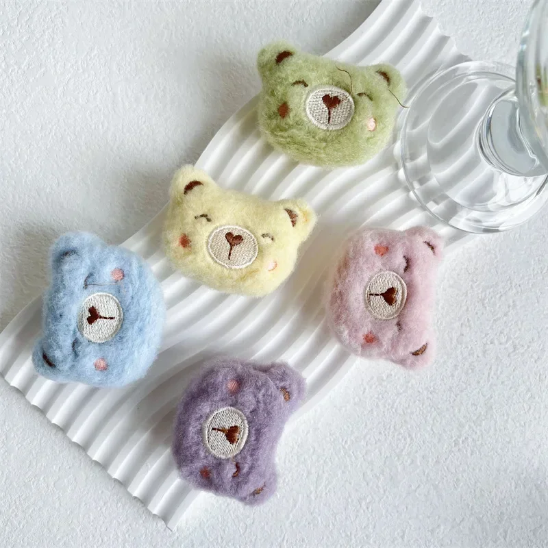 Soporte de teléfono con agarre plegable de felpa esponjosa y divertida de piel de oso para IPhone Samsung, soporte Tok Socket Pocket Finger Griptok - imagen 4